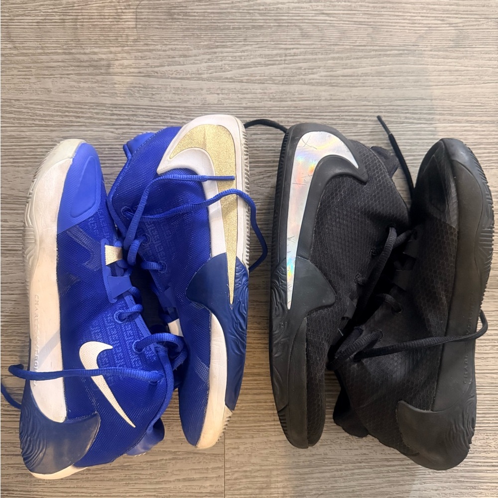 Giannis 1 Nike Kids Blue and Black Sneakers